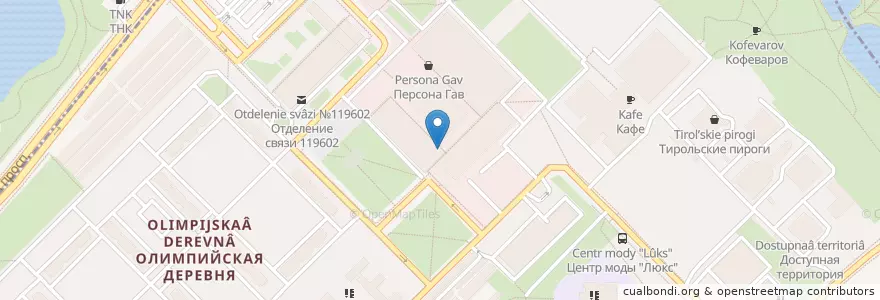 Mapa de ubicacion de Столички en Rusland, Centraal Federaal District, Moskou, Западный Административный Округ, Район Тропарёво-Никулино.