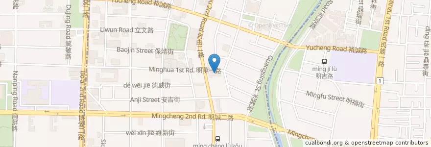 Mapa de ubicacion de 牛姐牛肉湯 en Taiwan, Kaohsiung, Sanmin District, Zuoying District.