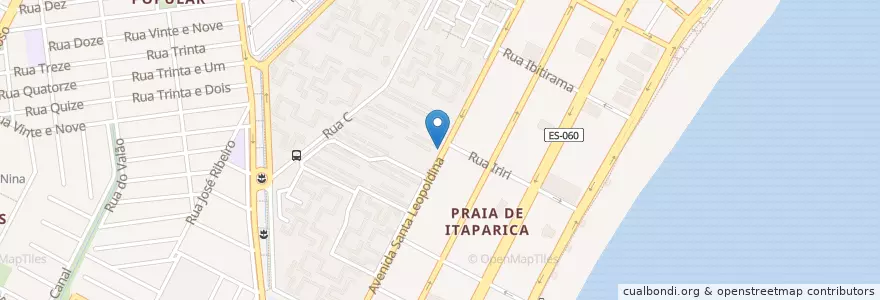 Mapa de ubicacion de Táxi 2ªEtapa en Brasil, Região Sudeste, Espírito Santo, Região Geográfica Intermediária De Vitória, Região Metropolitana Da Grande Vitória, Vila Velha, Microrregião Vitória.