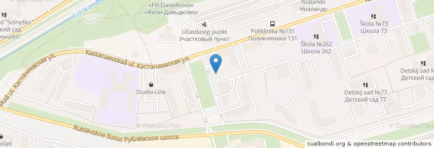 Mapa de ubicacion de Штиль en روسيا, Центральный Федеральный Округ, Москва, Западный Административный Округ, Район Фили-Давыдково.