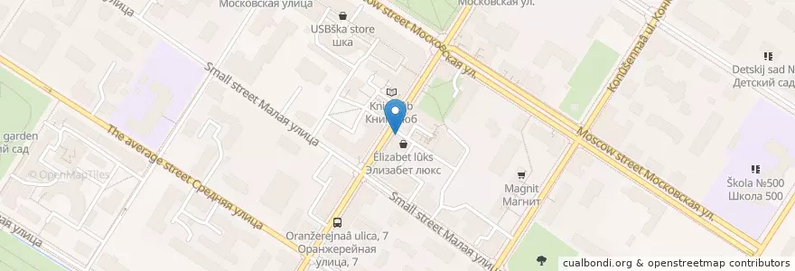 Mapa de ubicacion de Wake up! en Russland, Föderationskreis Nordwest, Oblast Leningrad, Sankt Petersburg, Пушкинский Район, Puschkin.