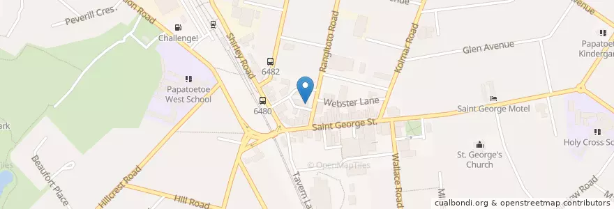 Mapa de ubicacion de VR Bakers Restaurant en New Zealand / Aotearoa, Auckland, Ōtara-Papatoetoe.