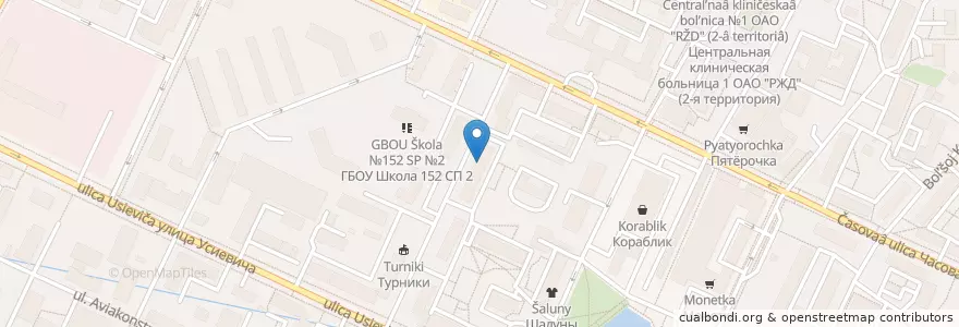 Mapa de ubicacion de Мон Блан en Russia, Distretto Federale Centrale, Москва, Северный Административный Округ, Район Аэропорт.