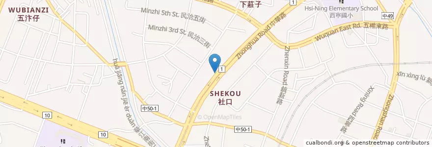 Mapa de ubicacion de 富都網路會館清水二館 en Taiwan, Taichung, Distretto Di Qingshui.
