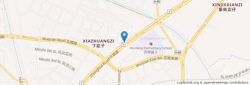 Mapa de ubicacion de 帝王食補 en تايوان, تاي شانغ, 清水區.
