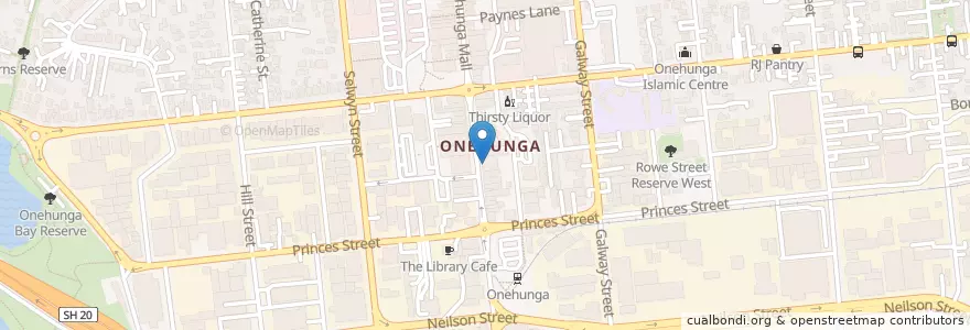 Mapa de ubicacion de Onehunga Medical Practice en نيوزيلندا, أوكلاند, Maungakiekie-Tāmaki.