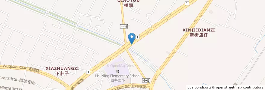 Mapa de ubicacion de 烤的好-燒烤 en 臺灣, 臺中市, 清水區.