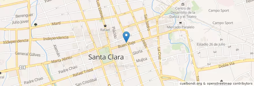 Mapa de ubicacion de Chaplin café en Kuba, Villa Clara, Santa Clara, Ciudad De Santa Clara.