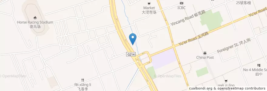 Mapa de ubicacion de 洱源方向的车站 en 中国, 雲南省, 大理ペー族自治州, 大理市.