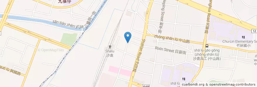 Mapa de ubicacion de 泰式情人果 en 臺灣, 臺中市, 沙鹿區.