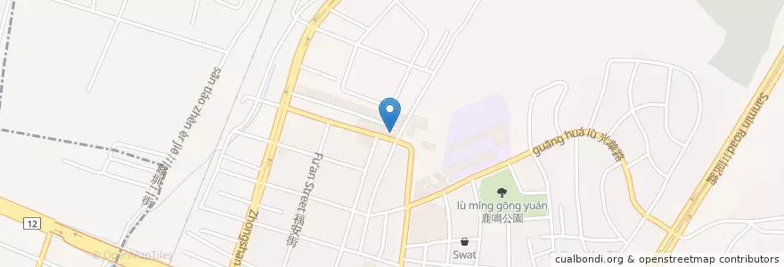 Mapa de ubicacion de 帝王食補薑母鴨 en 타이완, 타이중 시, 사루 구.