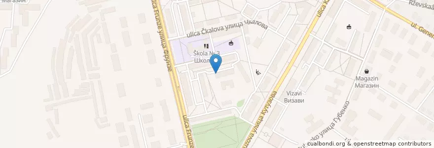 Mapa de ubicacion de Сбербанк en Rusia, Distrito Federal Central, Óblast De Smolensk, Смоленский Район, Городской Округ Смоленск.