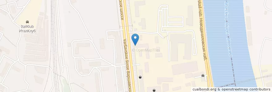 Mapa de ubicacion de Ламаджо Пицца en 러시아, Центральный Федеральный Округ, Москва, Южный Административный Округ, Донской Район.