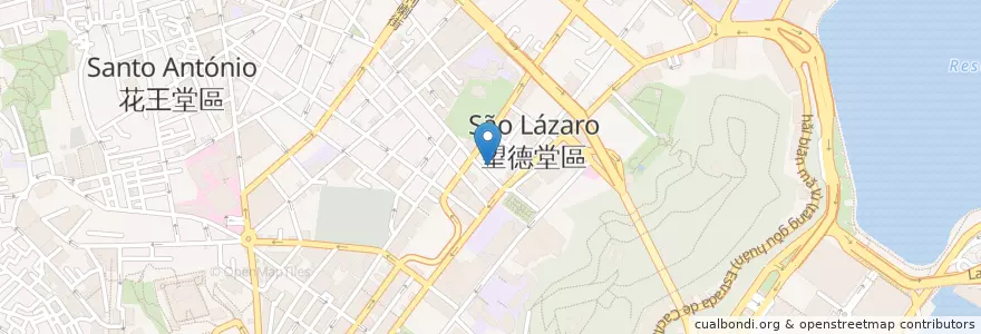 Mapa de ubicacion de 三寶冰室 en China, Makau, Guangdong, 澳門 Macau, 珠海市, 香洲区.