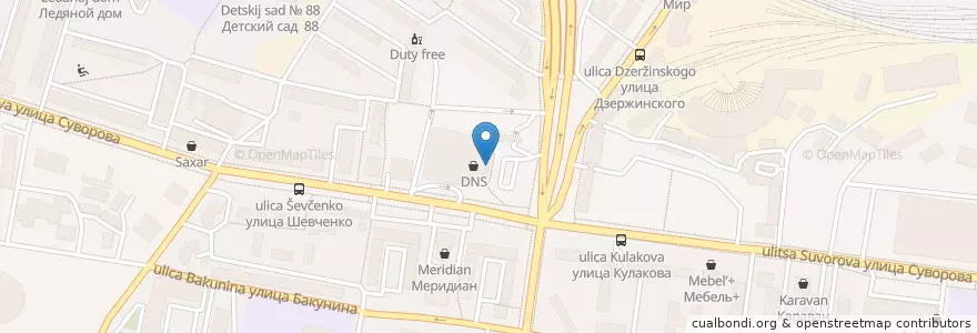 Mapa de ubicacion de KFC en Rusia, Приволжский Федеральный Округ, Óblast De Penza, Городской Округ Пенза.