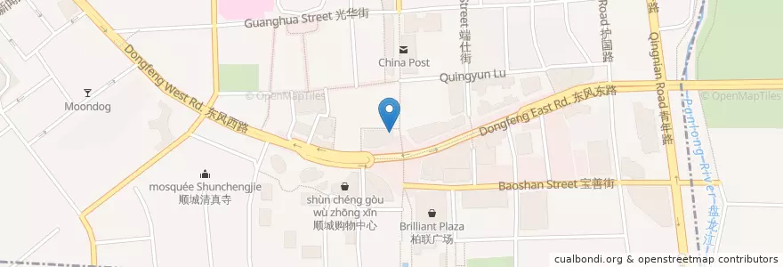 Mapa de ubicacion de Burger King en China, Yunnan, 昆明市, 五华区, 护国街道.