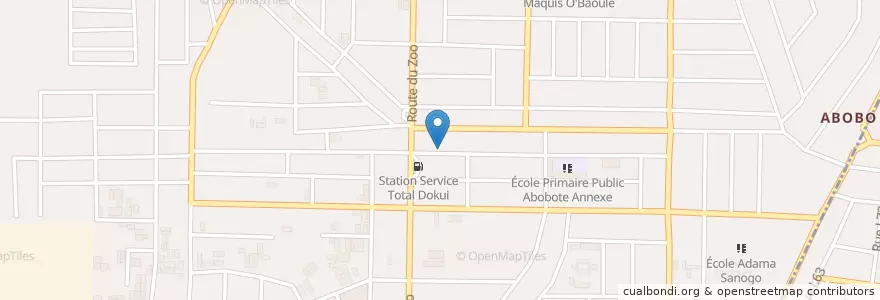 Mapa de ubicacion de Chez Maman d’Alain en Costa De Marfil, Abiyán, Abobo.