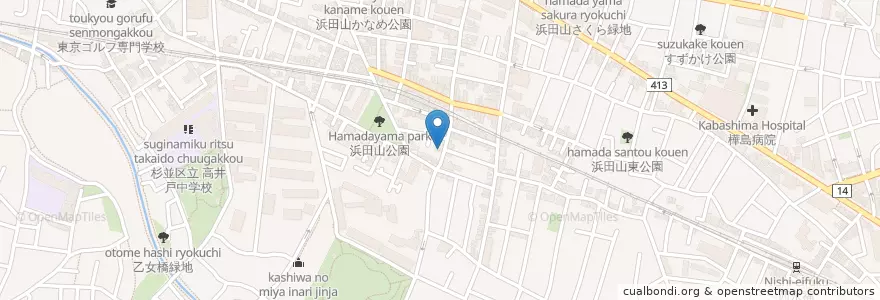 Mapa de ubicacion de みなみ薬局 en Japonya, 東京都, 杉並区.