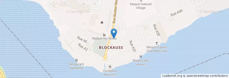 Mapa de ubicacion de Chez Faya en ساحل عاج, آبیجان, Cocody.