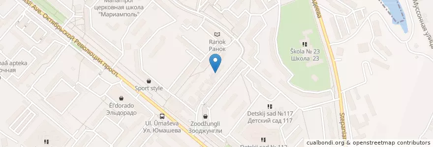 Mapa de ubicacion de Ант en Rusia, Южный Федеральный Округ, Sebastopol, Севастополь, Гагаринский Район, Гагаринский Округ.