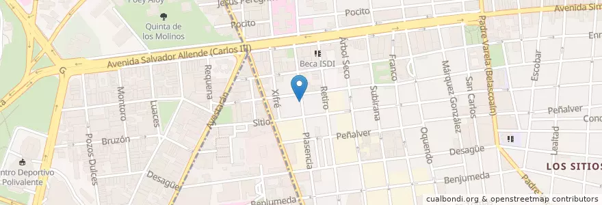 Mapa de ubicacion de Espacio Digital(películas,series,y más) en Cuba, La Habana.