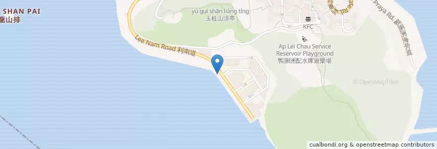 Mapa de ubicacion de 港島安全駕駛中心 en Cina, Guangdong, Hong Kong, Hong Kong, Nuovi Territori, 南區 Southern District.