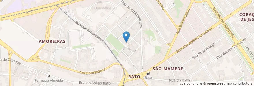 Mapa de ubicacion de Tosca do Papagaio en Portugal, Metropolregion Lissabon, Lissabon, Großraum Lissabon, Lissabon, Santo António.