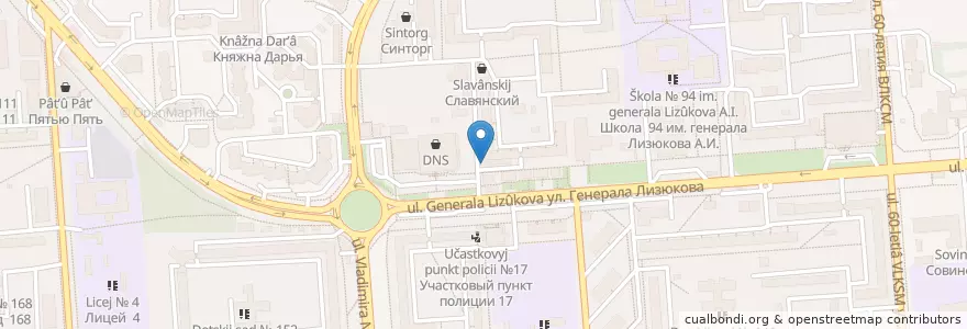 Mapa de ubicacion de Здоровый Город en Russie, District Fédéral Central, Oblast De Voronej, Городской Округ Воронеж.