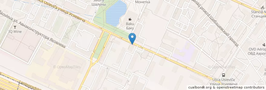 Mapa de ubicacion de Cup & Shake en Russie, District Fédéral Central, Moscou, Северный Административный Округ, Район Аэропорт.