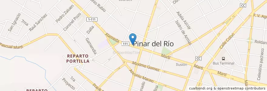 Mapa de ubicacion de Terra Mar en 古巴, Pinar Del Río, Pinar Del Río, Ciudad De Pinar Del Río.