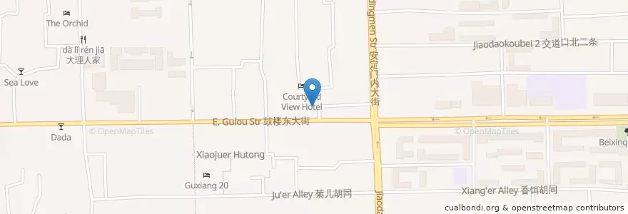 Mapa de ubicacion de Punk Rock Noodle en الصين, بكين, خبي, 东城区.