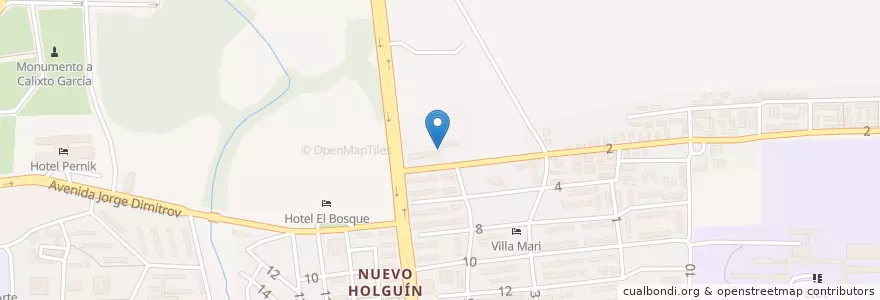 Mapa de ubicacion de Escuela del Partido en Kuba, Holguín, Holguín.
