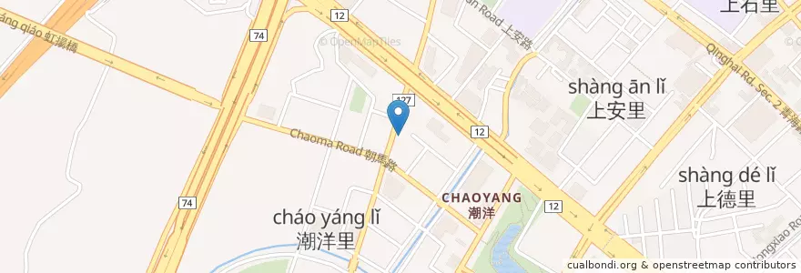 Mapa de ubicacion de 格上租車 en 臺灣, 臺中市, 西屯區.