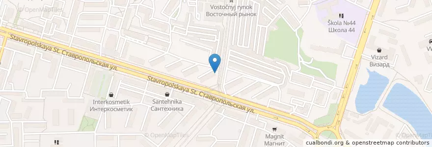 Mapa de ubicacion de Ремедиа en Rusia, Южный Федеральный Округ, Krai De Krasnodar, Городской Округ Краснодар.