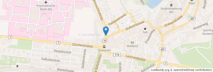 Mapa de ubicacion de Neu-Toggenburg en Schweiz/Suisse/Svizzera/Svizra, Sankt Gallen, Wahlkreis Wil, Wil (Sg).