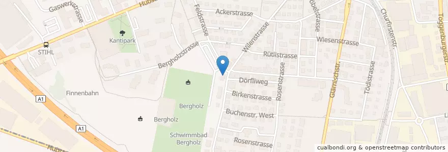 Mapa de ubicacion de Gemsli en سويسرا, Sankt Gallen, Wil (Sg).