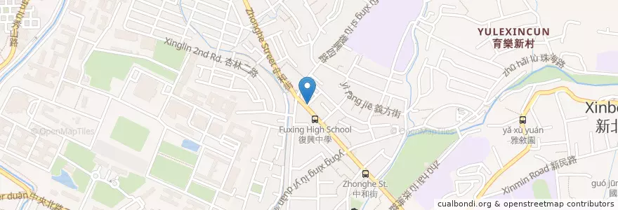 Mapa de ubicacion de 八方雲集 en 타이완, 신베이 시, 타이베이시, 베이터우 구.