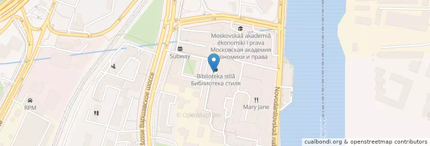 Mapa de ubicacion de Prime en روسیه, Центральный Федеральный Округ, Москва, Южный Административный Округ, Донской Район.