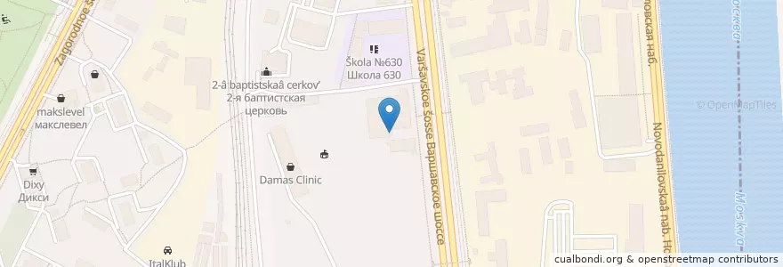 Mapa de ubicacion de Клуб Авторадио en Russie, District Fédéral Central, Moscou, Южный Административный Округ, Донской Район.