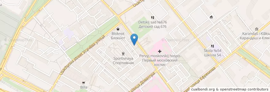 Mapa de ubicacion de Стардог!s en 러시아, Центральный Федеральный Округ, Москва, Центральный Административный Округ, Район Хамовники.