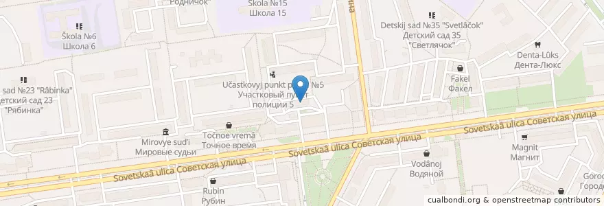 Mapa de ubicacion de Почта Банк en Russland, Föderationskreis Wolga, Oblast Orenburg, Городской Округ Новотроицк.