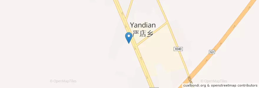 Mapa de ubicacion de 严店枢纽站 en Çin, Anhui, Hefei, 肥西县 (Feixi), 严店乡.