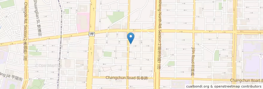 Mapa de ubicacion de 台灣聯通 華泰王子場 en 타이완, 신베이 시, 타이베이시, 중산 구.