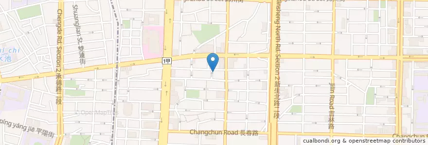 Mapa de ubicacion de 楓葉鐵板燒 en Taiwan, Neu-Taipeh, Taipeh, Zhongshan.