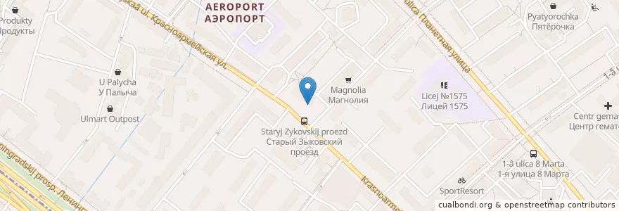 Mapa de ubicacion de Столички en روسیه, Центральный Федеральный Округ, Москва, Северный Административный Округ, Район Аэропорт.