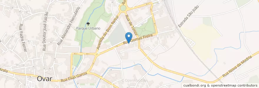 Mapa de ubicacion de Banco CTT en Portekiz, Aveiro, Centro, Baixo Vouga, Ovar, Ovar, São João, Arada E São Vicente De Pereira Jusã.