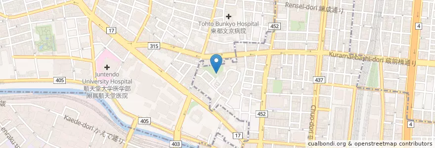 Mapa de ubicacion de Cafe IMASA en 日本, 東京都, 文京区, 千代田区.