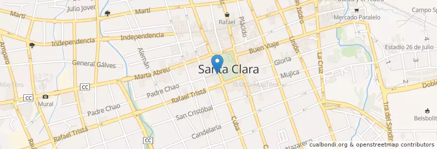Mapa de ubicacion de Park View en Kuba, Villa Clara, Santa Clara, Ciudad De Santa Clara.