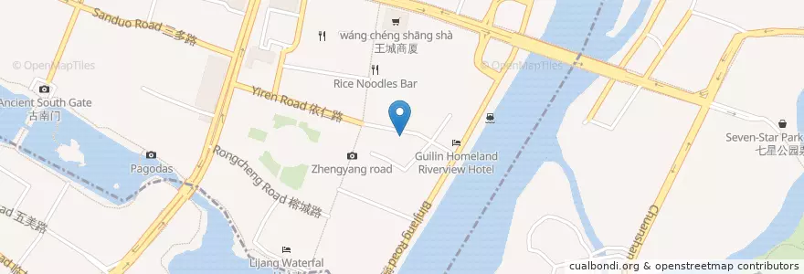 Mapa de ubicacion de 迷迭香 en Китай, Гуанси-Чжуанский Автономный Район, 桂林市, 秀峰区.