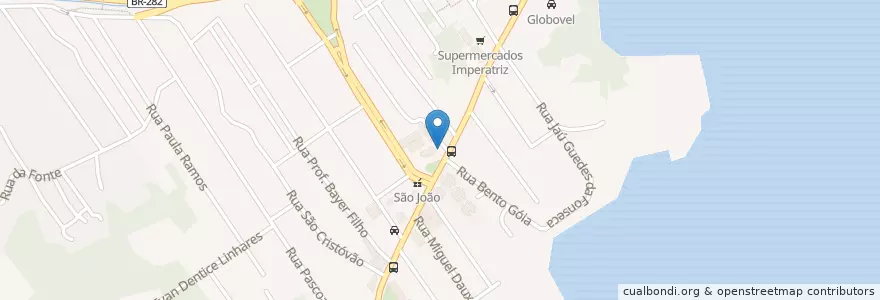 Mapa de ubicacion de Subway en Brasil, Região Sul, Santa Catarina, Microrregião De Florianópolis, Região Geográfica Intermediária De Florianópolis, Florianópolis.